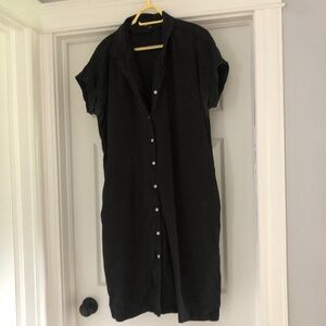 Black Frank and Oak button up dress